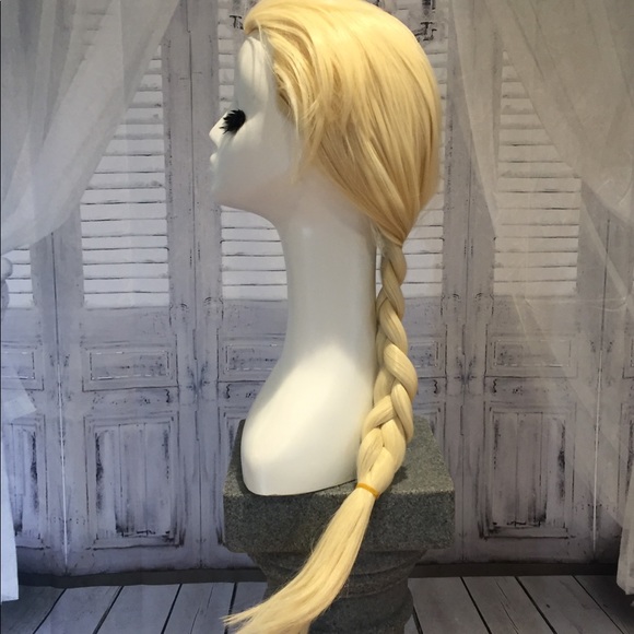 New blonde braided wig adjustable size cosplay